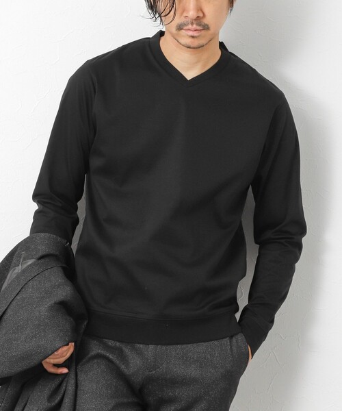 NOLLEY’S(ノーリーズ)の「《ビジカジ対応》シルケットスムースドレスL/S V Tシャツ 25AW(Tシャツ/カットソー・メンズ・チャコールグレー/キャメル/ホワイト/ブルー/ブラック・XL/L/M/S)」の1枚目の写真