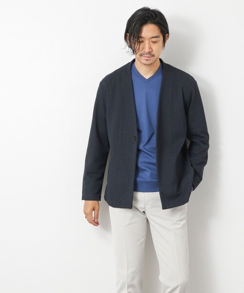 NOLLEY’S(ノーリーズ)の「《ビジカジ対応》シルケットスムースドレスL/S V Tシャツ 25AW(Tシャツ/カットソー・メンズ・チャコールグレー/キャメル/ホワイト/ブルー/ブラック・XL/L/M/S)」の8枚目の写真