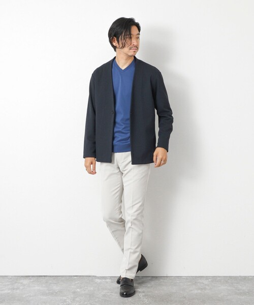 NOLLEY’S(ノーリーズ)の「《ビジカジ対応》シルケットスムースドレスL/S V Tシャツ 25AW(Tシャツ/カットソー・メンズ・チャコールグレー/キャメル/ホワイト/ブルー/ブラック・XL/L/M/S)」の9枚目の写真