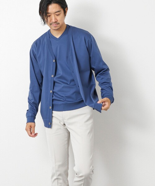 NOLLEY’S(ノーリーズ)の「《ビジカジ対応》シルケットスムースドレスL/S V Tシャツ 25AW(Tシャツ/カットソー・メンズ・チャコールグレー/キャメル/ホワイト/ブルー/ブラック・XL/L/M/S)」の11枚目の写真