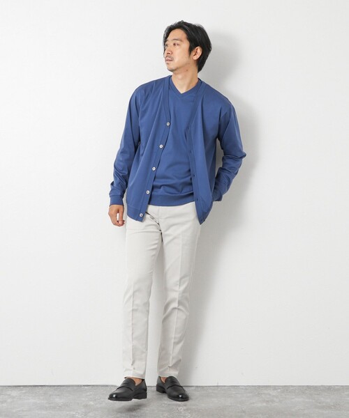 NOLLEY’S(ノーリーズ)の「《ビジカジ対応》シルケットスムースドレスL/S V Tシャツ 25AW(Tシャツ/カットソー・メンズ・チャコールグレー/キャメル/ホワイト/ブルー/ブラック・XL/L/M/S)」の14枚目の写真