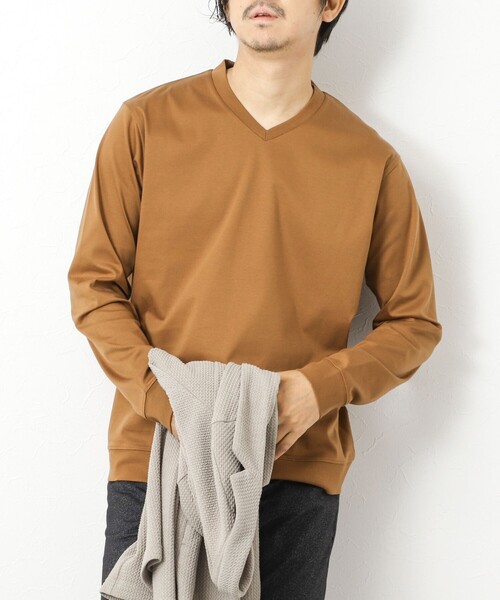 NOLLEY’S(ノーリーズ)の「《ビジカジ対応》シルケットスムースドレスL/S V Tシャツ 25AW(Tシャツ/カットソー・メンズ・チャコールグレー/キャメル/ホワイト/ブルー/ブラック・XL/L/M/S)」の17枚目の写真