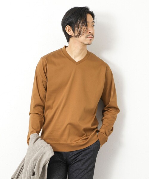 NOLLEY’S(ノーリーズ)の「《ビジカジ対応》シルケットスムースドレスL/S V Tシャツ 25AW(Tシャツ/カットソー・メンズ・チャコールグレー/キャメル/ホワイト/ブルー/ブラック・XL/L/M/S)」の19枚目の写真