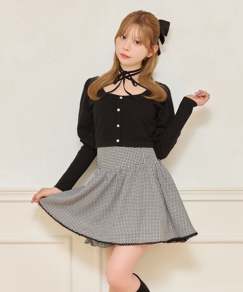 apres jour(アプレジュール)の「バックリボンフレアスカパン(スカート・レディース・ブラック系その他/ブラック・フリー/X-LARGE)」の11枚目の写真