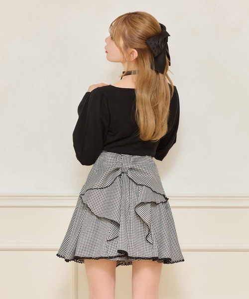 apres jour(アプレジュール)の「バックリボンフレアスカパン(スカート・レディース・ブラック系その他/ブラック・フリー/X-LARGE)」の13枚目の写真
