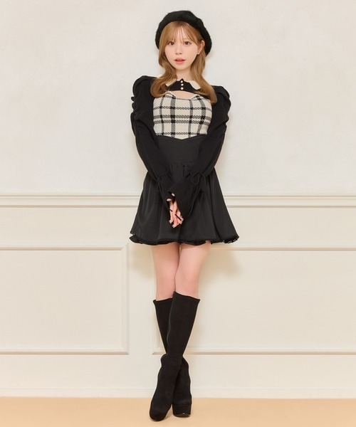 apres jour(アプレジュール)の「バックリボンフレアスカパン(スカート・レディース・ブラック系その他/ブラック・フリー/X-LARGE)」の7枚目の写真