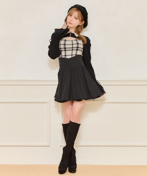 apres jour(アプレジュール)の「バックリボンフレアスカパン(スカート・レディース・ブラック系その他/ブラック・フリー/X-LARGE)」の8枚目の写真