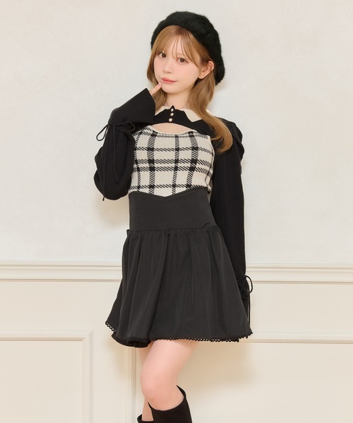 apres jour(アプレジュール)の「バックリボンフレアスカパン(スカート・レディース・ブラック系その他/ブラック・フリー/X-LARGE)」の3枚目の写真