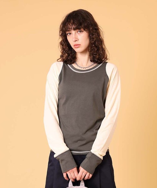 DISPATCHER NO.8（ディスパッチャーナンバーエイト）の「シアーキリカエプルオーバー（Tシャツ/カットソー・レディース・ネイビー/レッド/オリーブ・ONE SIZE）」の2枚目の写真