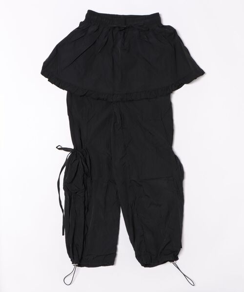HALEY PESCA（ヘーリーペスカ）の「HALEY PESCA/レイヤード風　カジュアルガーリーナイロンパンツ（カーゴパンツ・レディース・グレー/ブラック/ピンク・FREE）」の16枚目の写真