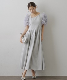 HEIREN（ヘイレーン）の「【HEIREN】ボリュームチュールスリーブフレアドレス（ドレス）」