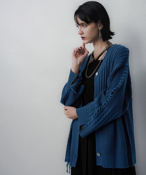 【LADIES】パッチワークカーディガン HARE パッチワークカーディガン(HARE)（カーディガン/ボレロ）｜HARE