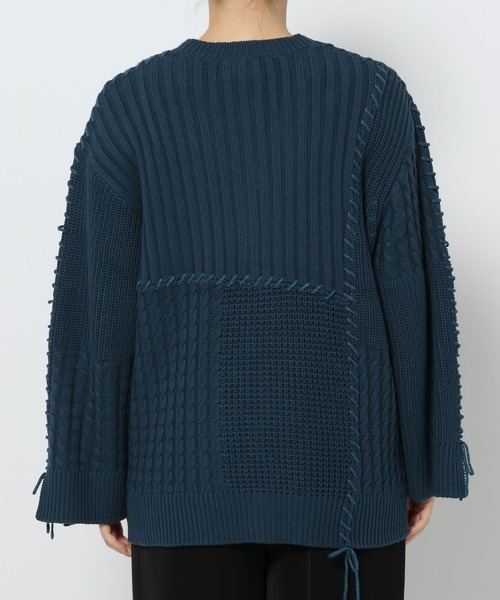 【LADIES】パッチワークカーディガン HARE セール】パッチワークカーディガン(HARE)（カーディガン/ボレロ