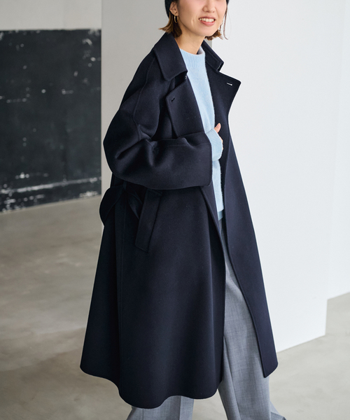 SUPER160'sバルカラーコート（ステンカラーコート）｜FRAMeWORK