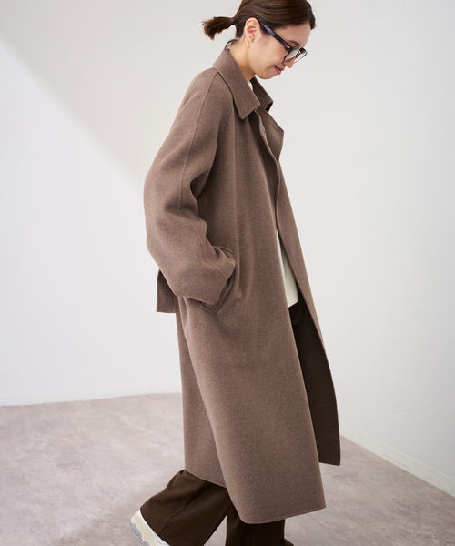 SUPER160'sバルカラーコート（ステンカラーコート）｜FRAMeWORK