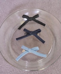 mellowneon（メロウネオン）の「デニムリボンヘアクリップ/左（バレッタ/ヘアクリップ）」