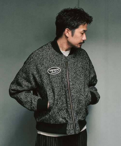 417 エディフィス（417 EDIFICE）/【Geek Office / ギークオフィス】OPEN YY Woven HARRIS TWEED セール】VANSON × 417 TWEED TEAM ジャケット（その他アウター）｜417