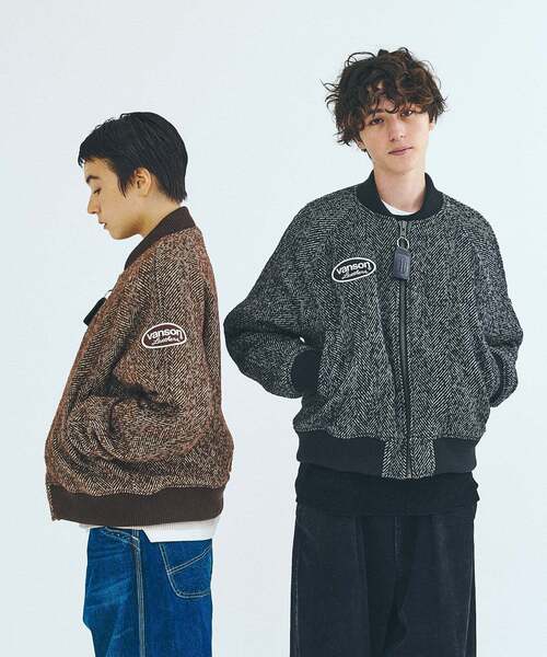 417 EDIFICE(フォーワンセブンエディフィス)の「VANSON × 417 TWEED TEAM ジャケット(その他アウター・メンズ・ブラック/ブラウン・LARGE/MEDIUM)」の13枚目の写真