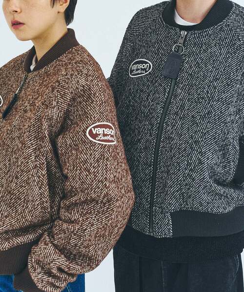 417 EDIFICE(フォーワンセブンエディフィス)の「VANSON × 417 TWEED TEAM ジャケット(その他アウター・メンズ・ブラック/ブラウン・LARGE/MEDIUM)」の15枚目の写真