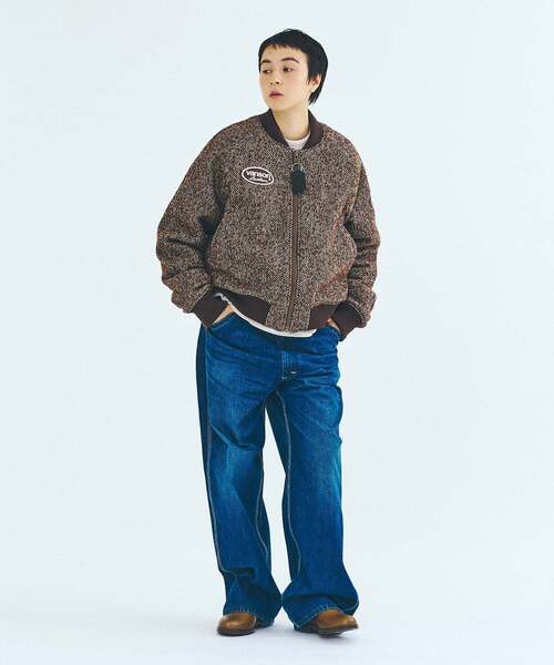 417 EDIFICE(フォーワンセブンエディフィス)の「VANSON × 417 TWEED TEAM ジャケット(その他アウター・メンズ・ブラック/ブラウン・LARGE/MEDIUM)」の19枚目の写真