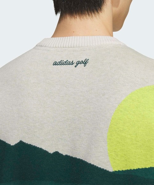 adidas（アディダス）の「メンズ グラフィックセーター 長袖 【adidas Golf/アディダスゴルフ】（ニット/セーター・メンズ・グリーン/ミント/ブラック・XX-LARGE/3XL/LARGE/MEDIUM/SMALL/X-LARGE）」の10枚目の写真