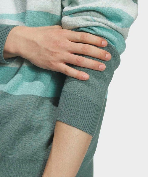 adidas（アディダス）の「メンズ グラフィックセーター 長袖 【adidas Golf/アディダスゴルフ】（ニット/セーター・メンズ・グリーン/ミント/ブラック・XX-LARGE/3XL/LARGE/MEDIUM/SMALL/X-LARGE）」の13枚目の写真