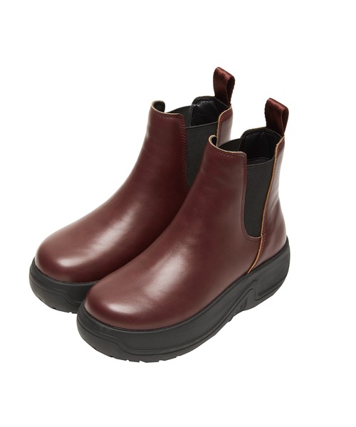SHAKA(シャカ)の「SHAKA 厚底 サイドゴアブーツ CHELSEA BOOTIE EVOL CHUNKY(ブーツ・レディース・シルバー/ワイン系/ブラック・23/24/25)」の2枚目の写真