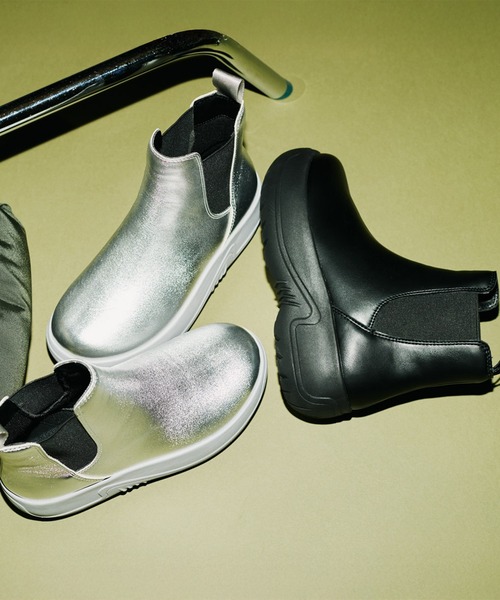 SHAKA(シャカ)の「SHAKA 厚底 サイドゴアブーツ CHELSEA BOOTIE EVOL CHUNKY(ブーツ・レディース・シルバー/ワイン系/ブラック・23/24/25)」の16枚目の写真