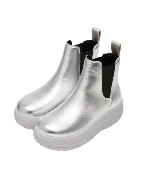 SHAKA(シャカ)の「SHAKA 厚底 サイドゴアブーツ CHELSEA BOOTIE EVOL CHUNKY(ブーツ・レディース・シルバー/ワイン系/ブラック・23/24/25)」の6枚目の写真