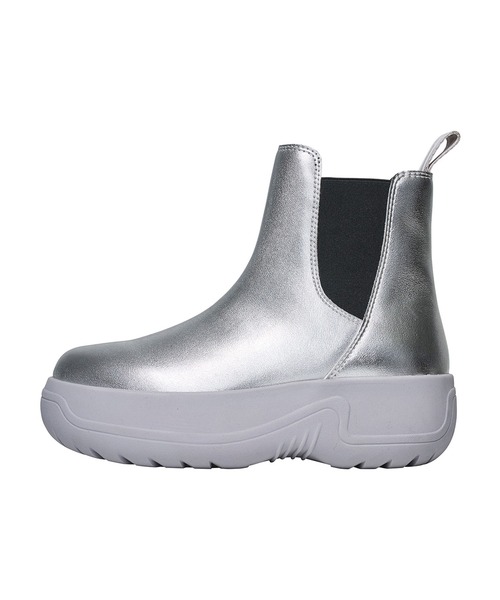 SHAKA(シャカ)の「SHAKA 厚底 サイドゴアブーツ CHELSEA BOOTIE EVOL CHUNKY(ブーツ・レディース・シルバー/ワイン系/ブラック・23/24/25)」の8枚目の写真