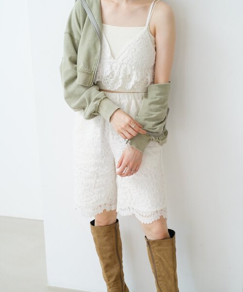 Kastane（カスタネ）の「レースバイカーパンツ（その他パンツ）」 - WEAR