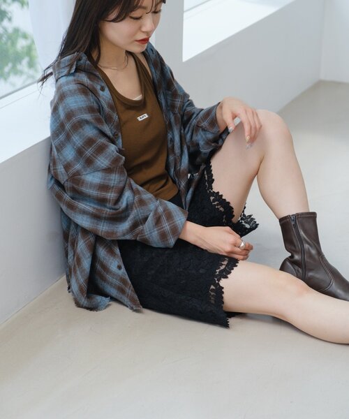 Kastane(カスタネ)の「レースバイカーパンツ(その他パンツ・レディース・ブラック/オフホワイト・FREE)」の14枚目の写真