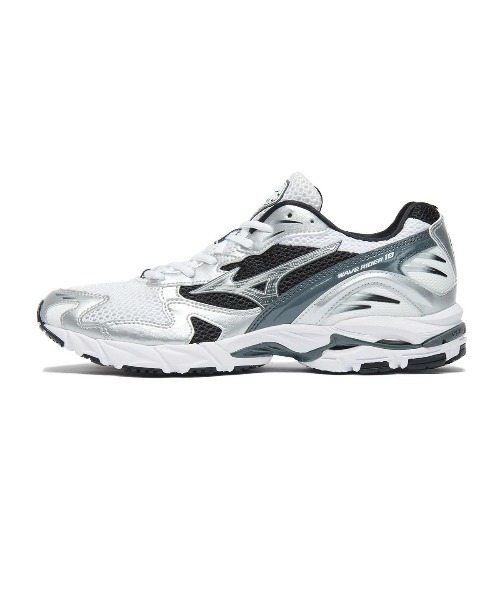 MIZUNO(ミズノ )の「MIZUNO WAVE RIDER 10(ミズノ ウエーブライダー 10)(スニーカー・メンズ・ホワイト系1/ホワイト系2/ホワイト系・26cm/26.5cm/27cm/27.5cm/28cm/28.5cm/29cm/24cm/24.5cm/25cm/25.5cm/30cm/23cm/23.5cm)」の12枚目の写真