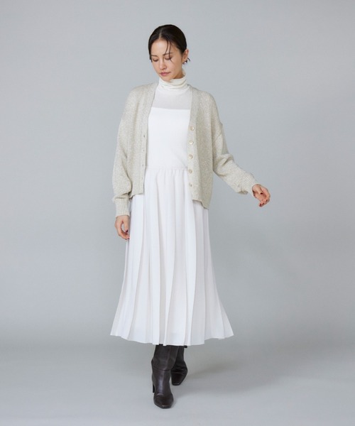 LE SOUK(ルスーク)の「シャイニーカーディガン(カーディガン/ボレロ・レディース・グレー/アイボリー/ブラウン・フリー)」の13枚目の写真