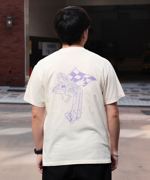 TOKYO CULTUART by BEAMS(トウキョウカルチャートバイビームス)の「Shiho So / Mechanic Queen Tee(Tシャツ/カットソー・レディース・ホワイト系その他6/バイオレット・SMALL/MEDIUM/LARGE/X-LARGE)」の1枚目の写真