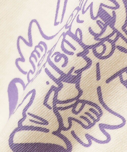 TOKYO CULTUART by BEAMS(トウキョウカルチャートバイビームス)の「Shiho So / Mechanic Queen Tee(Tシャツ/カットソー・レディース・ホワイト系その他6/バイオレット・SMALL/MEDIUM/LARGE/X-LARGE)」の5枚目の写真