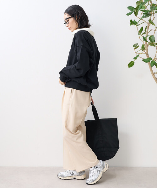 【美品】 プリーツプリーズ プリーツ ハーフジップ スウェット 黒 4 XL Bettaku ベッタク アズマ裏起毛 ハーフジップスウェットプル
