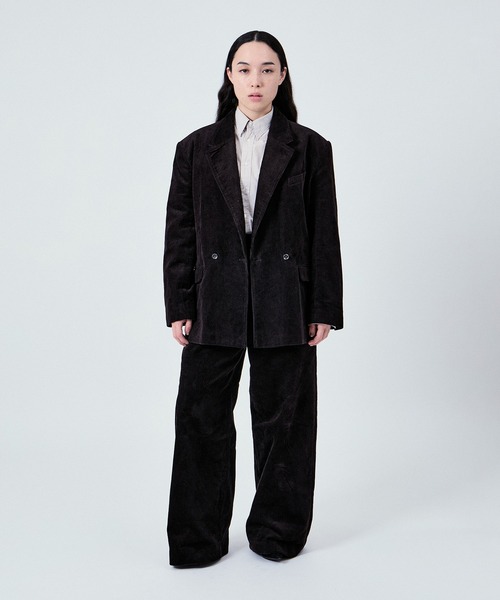 M TO R（ムウトアール）の「2WAY CORDUROY W JACKET UNISEX (SETUP対応)（テーラードジャケット・レディース・ベージュ/ネイビー/ダークブラウン・38/40/42）」の18枚目の写真