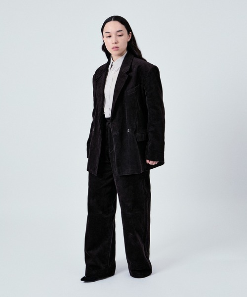 M TO R（ムウトアール）の「2WAY CORDUROY W JACKET UNISEX (SETUP対応)（テーラードジャケット・レディース・ベージュ/ネイビー/ダークブラウン・38/40/42）」の19枚目の写真