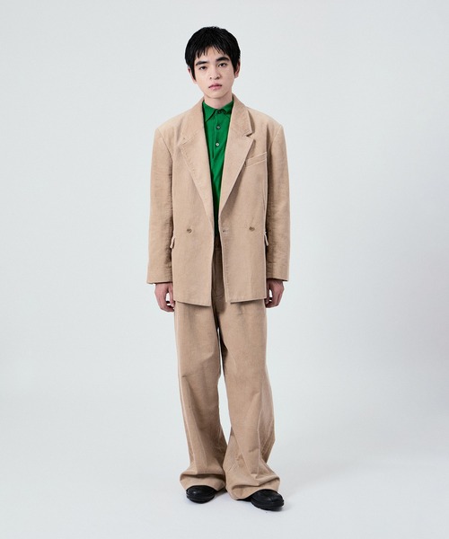 セール】2WAY CORDUROY W JACKET UNISEX (SETUP対応)（テーラード