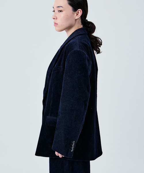 M TO R（ムウトアール）の「2WAY CORDUROY W JACKET UNISEX (SETUP対応)（テーラードジャケット・レディース・ベージュ/ネイビー/ダークブラウン・38/40/42）」の5枚目の写真