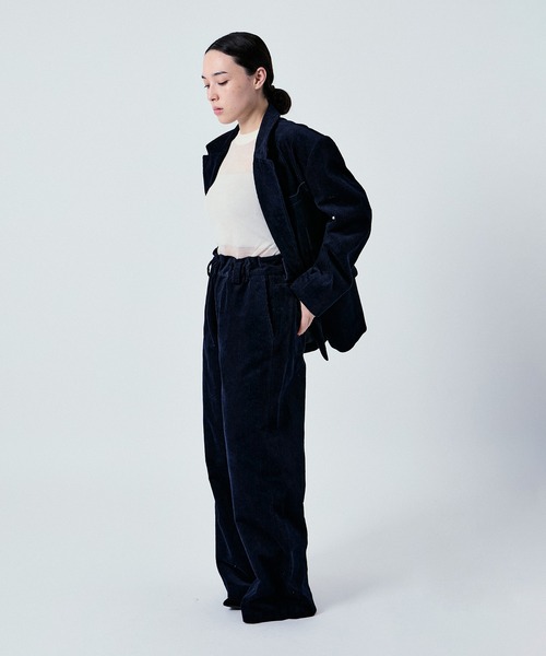 M TO R（ムウトアール）の「2WAY CORDUROY W JACKET UNISEX (SETUP対応)（テーラードジャケット・レディース・ベージュ/ネイビー/ダークブラウン・38/40/42）」の8枚目の写真