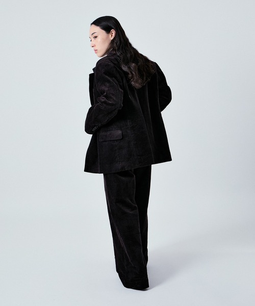 M TO R（ムウトアール）の「2WAY CORDUROY W JACKET UNISEX (SETUP対応)（テーラードジャケット・レディース・ベージュ/ネイビー/ダークブラウン・38/40/42）」の16枚目の写真