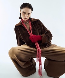 seyto(ZCg)Melange skinny muffler / WXLj[}t[(}t[)