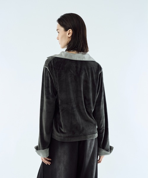 seyto（セイト）の「Melange skinny muffler / メランジスキニーマフラー（マフラー・メンズ・ブラック/レッド・FREE）」の13枚目の写真