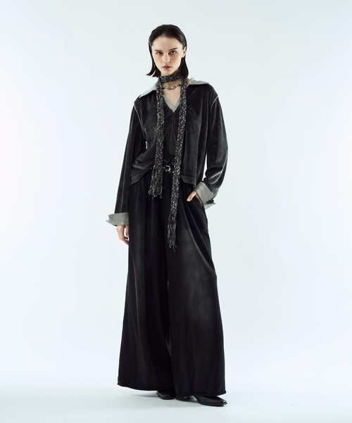 seyto（セイト）の「Melange skinny muffler / メランジスキニーマフラー（マフラー・メンズ・ブラック/レッド・FREE）」の17枚目の写真