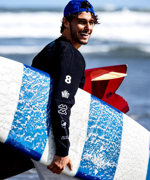 muta MARINE/ムータ マリン/別注Sleeve Print LS Tee（Tシャツ