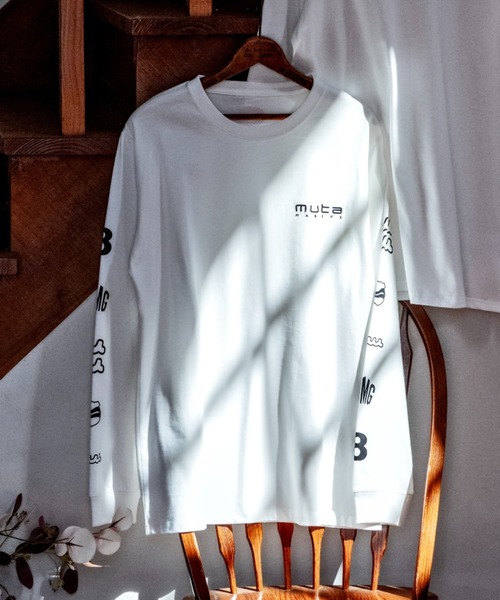 muta MARINE/ムータ マリン/別注Sleeve Print LS Tee（Tシャツ