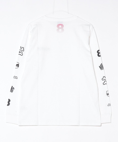 muta marine（ムータ・マリン）の「muta MARINE/ムータ マリン/別注Sleeve Print LS Tee（Tシャツ/カットソー・メンズ・ホワイト/ブラック・M/L/XL）」の5枚目の写真