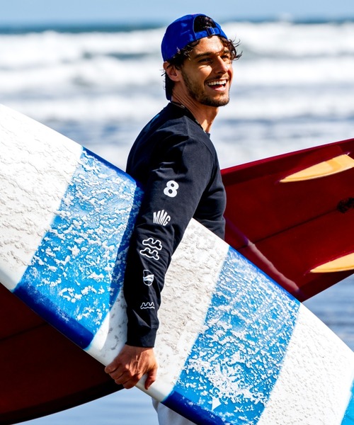 muta marine（ムータ・マリン）の「muta MARINE/ムータ マリン/別注Sleeve Print LS Tee（Tシャツ/カットソー・メンズ・ホワイト/ブラック・M/L/XL）」の8枚目の写真